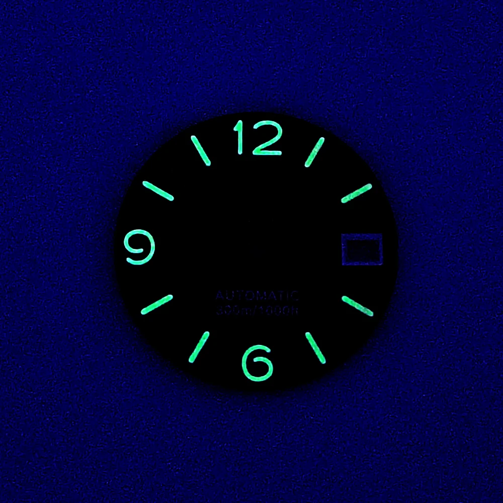 28.5mm Green Luminous Watch Dial Face for Japanese NH35/NH36/4R/7S Movement Watch Repair Replacement watch face accessories watch dial accessories