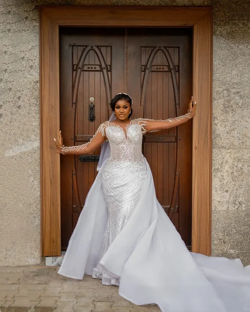 Vestidos De Novia Con Mangas Transparentes Vestido De Novia Corto