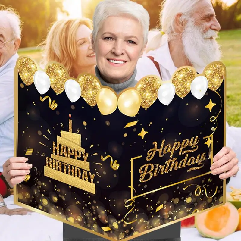 Jumbo 50th Birthday Card With Envelope, Giant Birthday Party - View #4