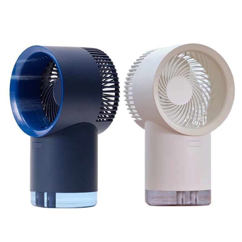 

Desk Portable Mini Bladeless Fan Spray Fan 4000Mah USB Rechargeable Fan For Home Outdoor Garden