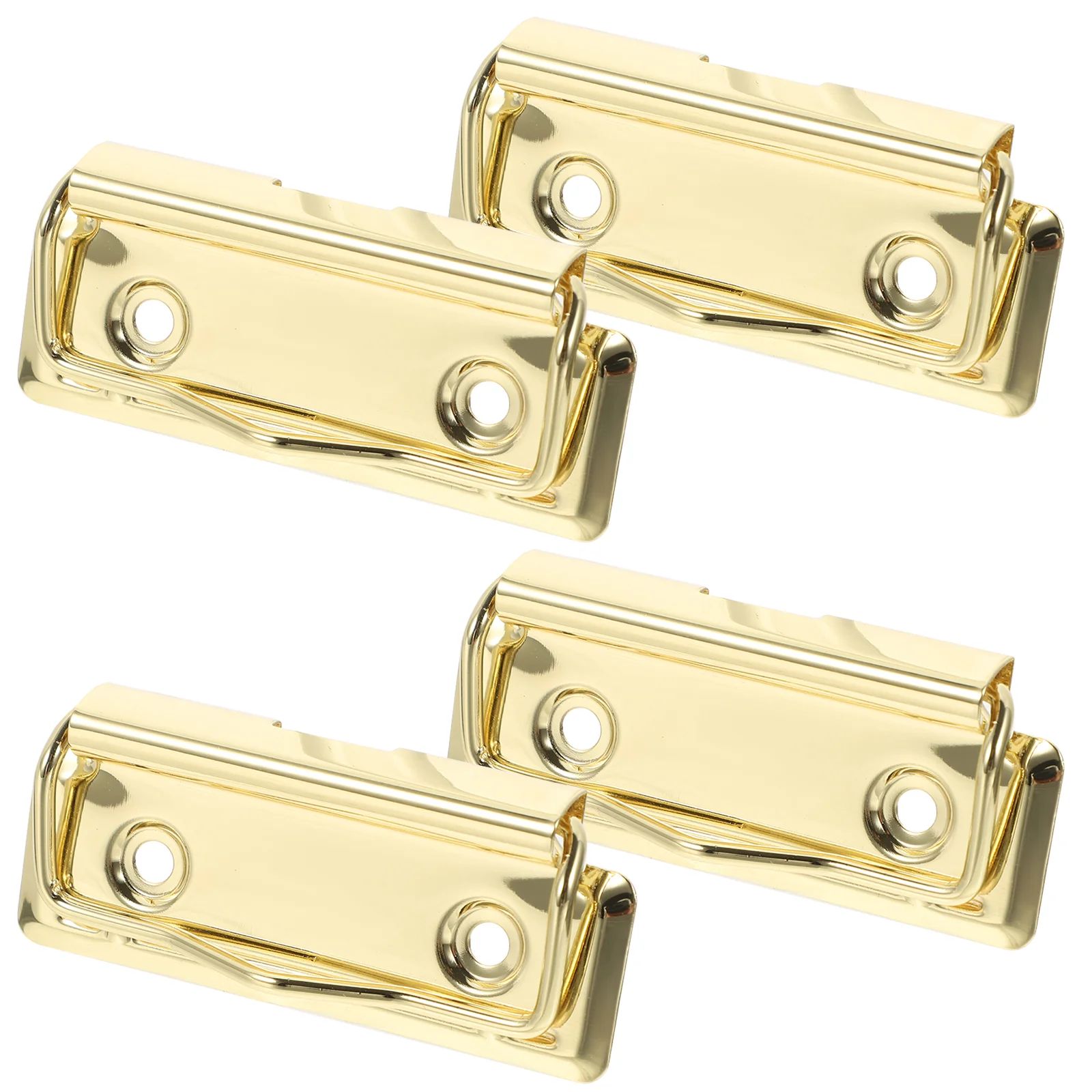 

Stobok Clip Boards Clipboard Clips 4Pcs Clipboard Clamps Metal Hardboard Clips Hook Mountable Clipboards Hardware Hanging Hole