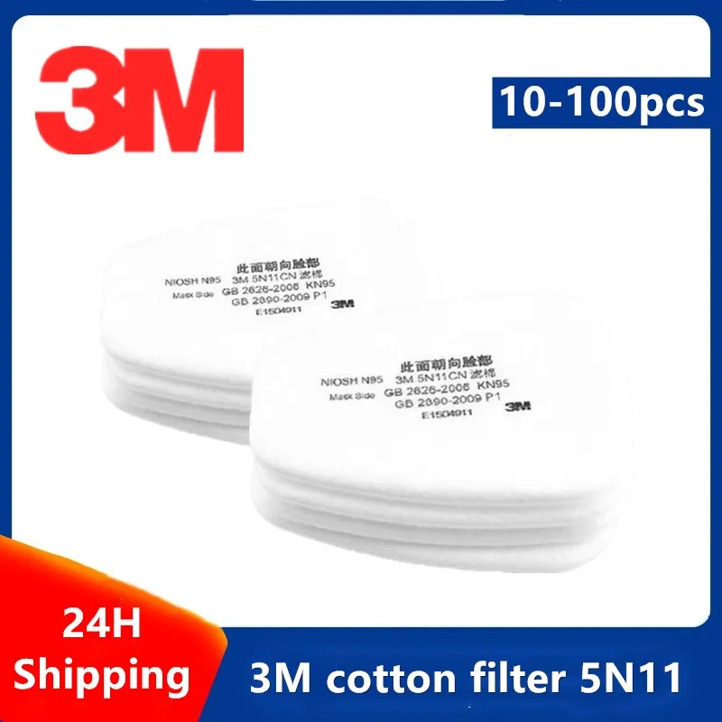 3M Gas Mask Filter 5N11 for 6200 7502 6800 Respirator 10pcs/bag Anti Static High Electrostatic Dust Particulate Protection | Безопасность