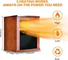 Infrared Heater,1500W Electric Space Heater with Remote, 3 Modes, 12H Timer, Overheat & Tip-Over Protection, Chil Lock, Quiet 3