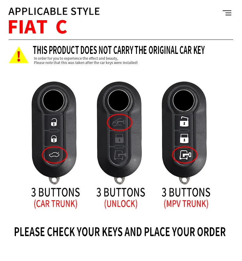 Car Flip Key Case Cover For Fiat Ducato 500 500L Panda Grande Punto Lancia Musa Auto Shell Fob Keychain Accessories