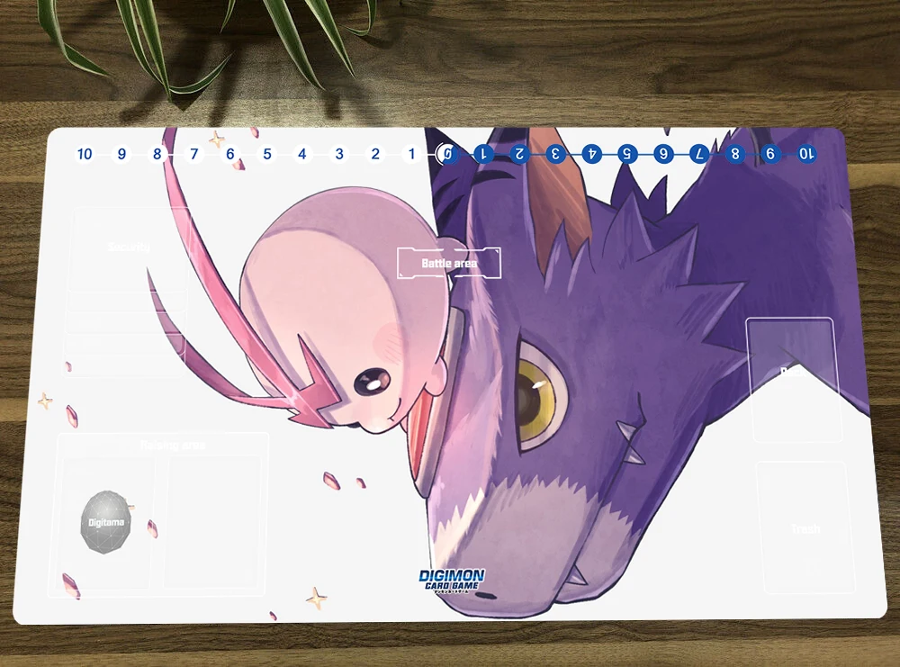 Digimon TCG Playmat - Beelstarmon/Beelzemon Design, 24x14", Rubber (Can Be  Mousepad)