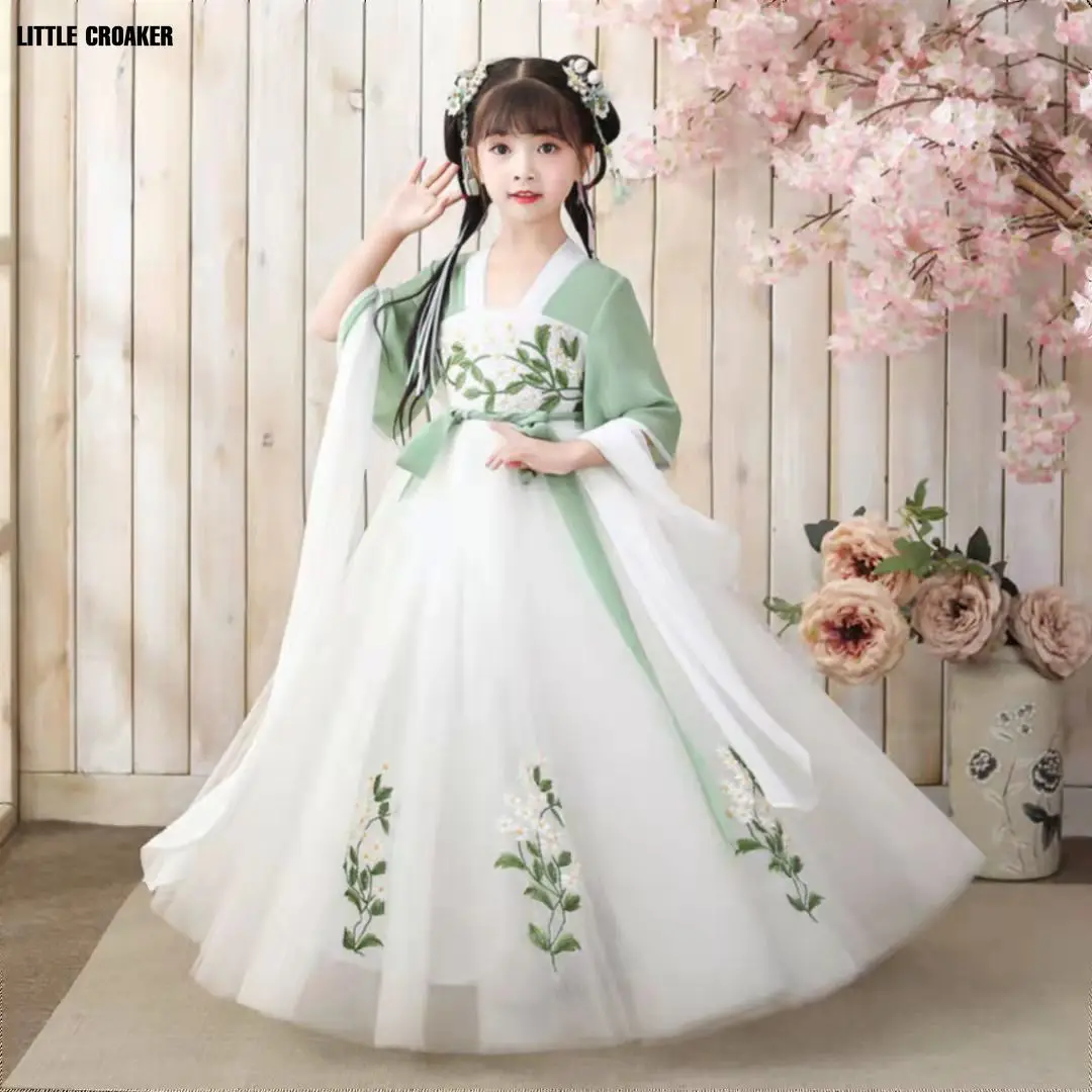 Детские костюмы для косплея Hanfu девочек шифоновый костюм принцессы Тан