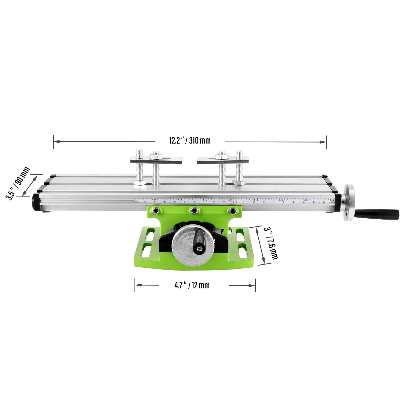 Milling Machine Tools Tilting Milling Table Mini Precision Milling Machine Worktable Multifunction Drill Vise Fixture Working Table Bench Drill Cross Table Support 6300