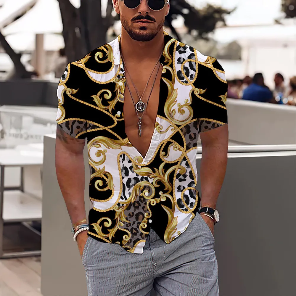 VERSACE Shirt men (VERSACE JEANS COUTURE Red Men's Patterned Shirt YOOX)