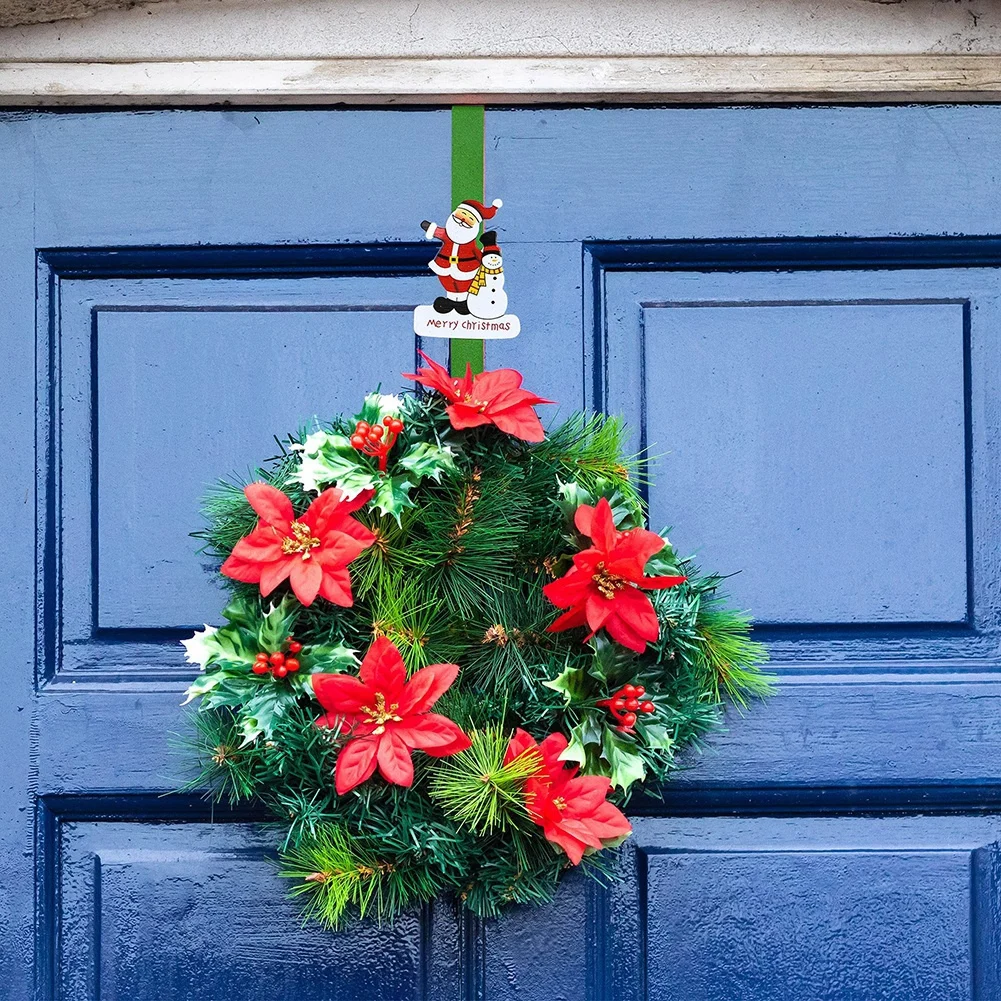 1pc Crochet De Couronne De Noël, Crochet De Couronne Suspendu Sur La Porte,  Crochet Plat De Noël, Crochet De Rangement De Décoration De Noël - Temu  France