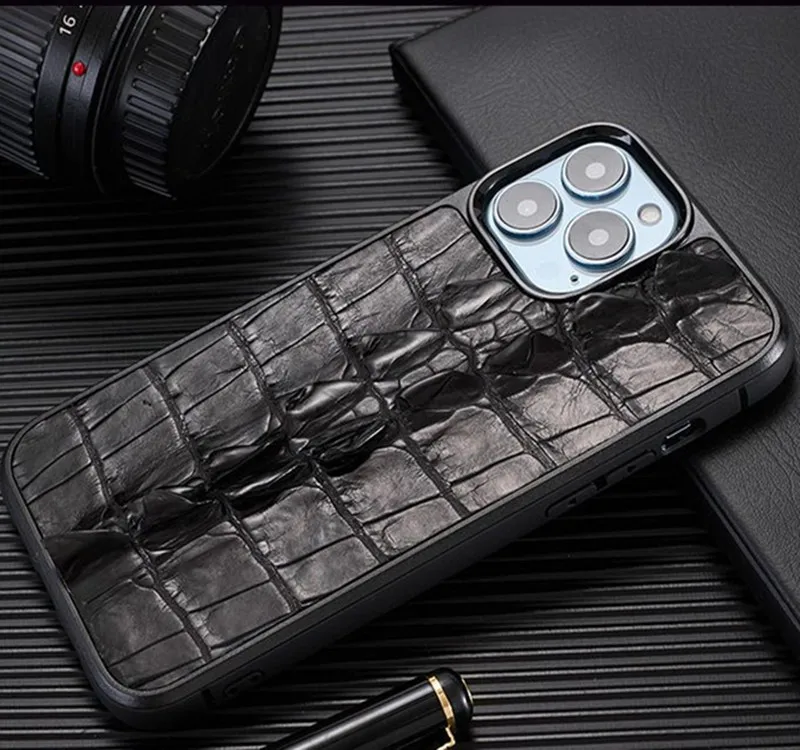 Crocodile Leather Case For iPhone 14 13 12 Pro Max Mini Wrist Strap Stand Holder Cover For iPhone 14 Plus 11 Pro Max XR XS X Buy cheaply on