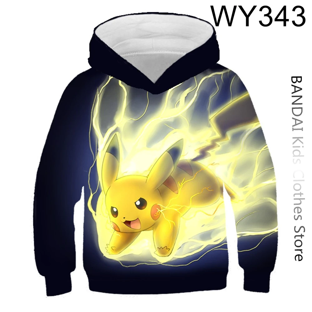 Ropa de Pokémon para niños, sudadera con estampado de Pikachu, sudaderas con divertidas Anime, jerséis de manga larga, ropa para hombres y mujeres| | - AliExpress