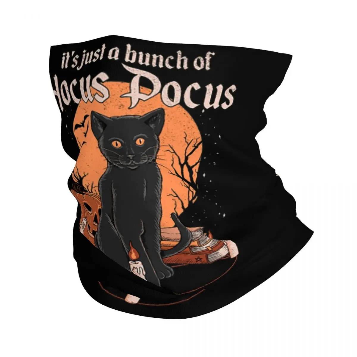

Зимний шарф-Бандана Hocus Witch On на Хэллоуин, унисекс