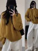 Korean Fashion O-Neck Sweater Women's 2024 Autumn/Winter New Round Neck Pullover 100% Wool Cashmere Knit Sweater Loose Warm Tops 3