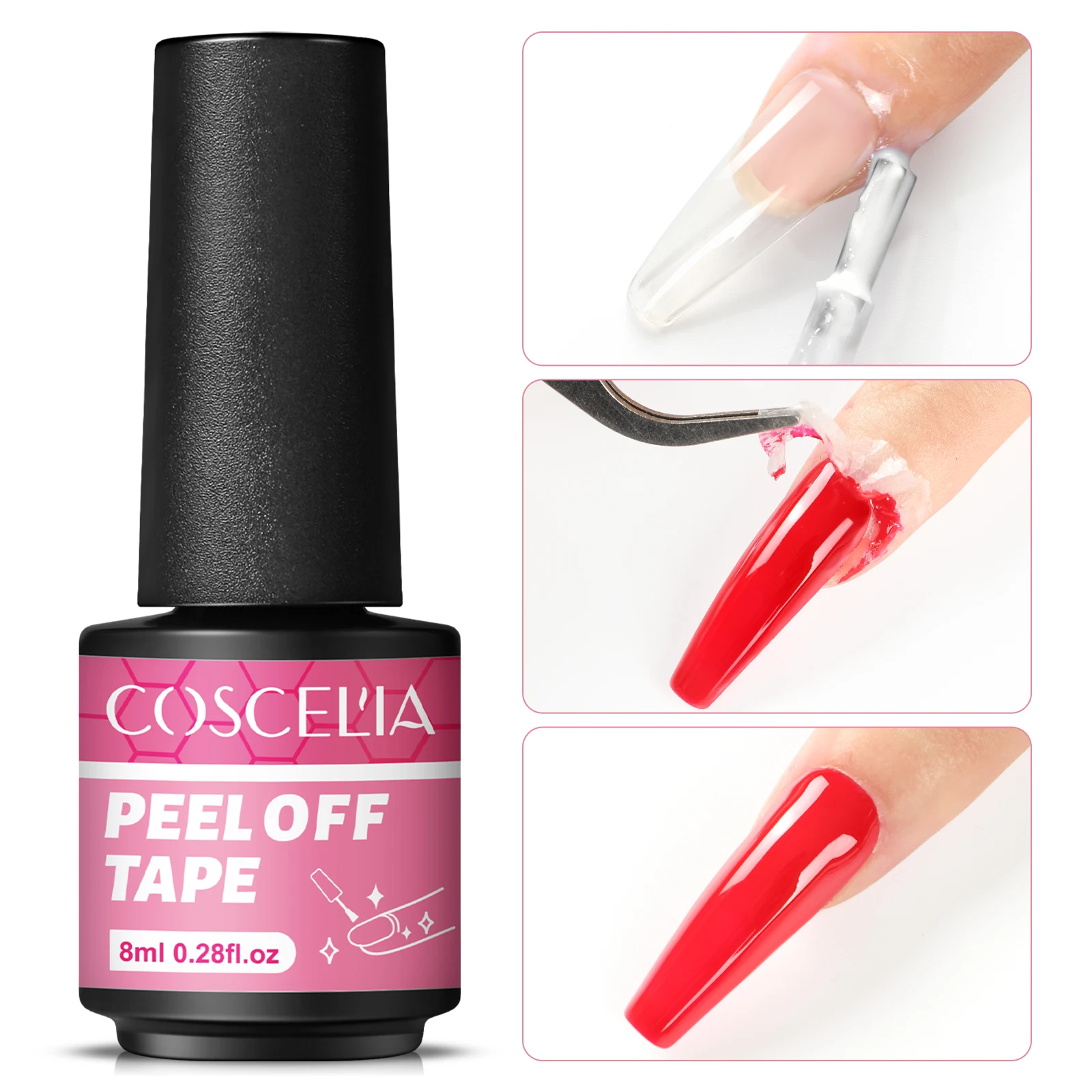 

COSCELIA 8 мл гель для ногтей для дизайна ногтей, используйте праймер для ногтей, масло для ногтей, гель для базового и матового верхнего покрытия, функциональный гель, коллекция