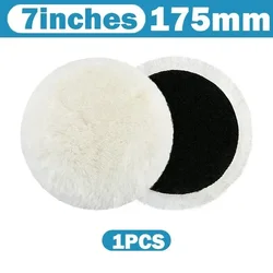 Premium Wool Polish Pad - Multi - Size Disc for Car Waxing & Paint Care (7inch)