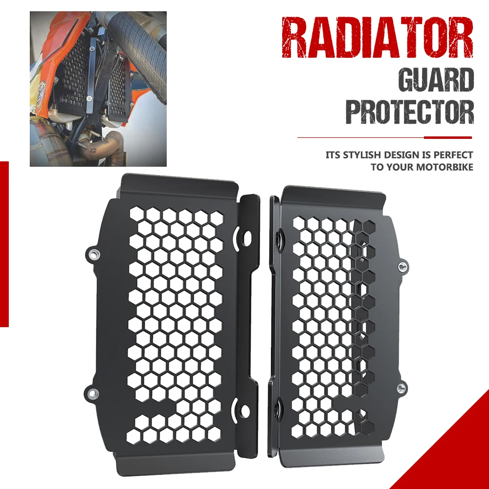 

Motorcycle Grille Radiator Cover Guard Protector Protection Coolant System Net For EXC, XC 125, 150, 250 300 2020-2021-2022-2023
