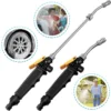 Car High Pressure Water Gun Adjustable Nozzle Sprinkler Stainless Steel Spray Multi Function Water Gun Washing Tool 30cm 48cm 3