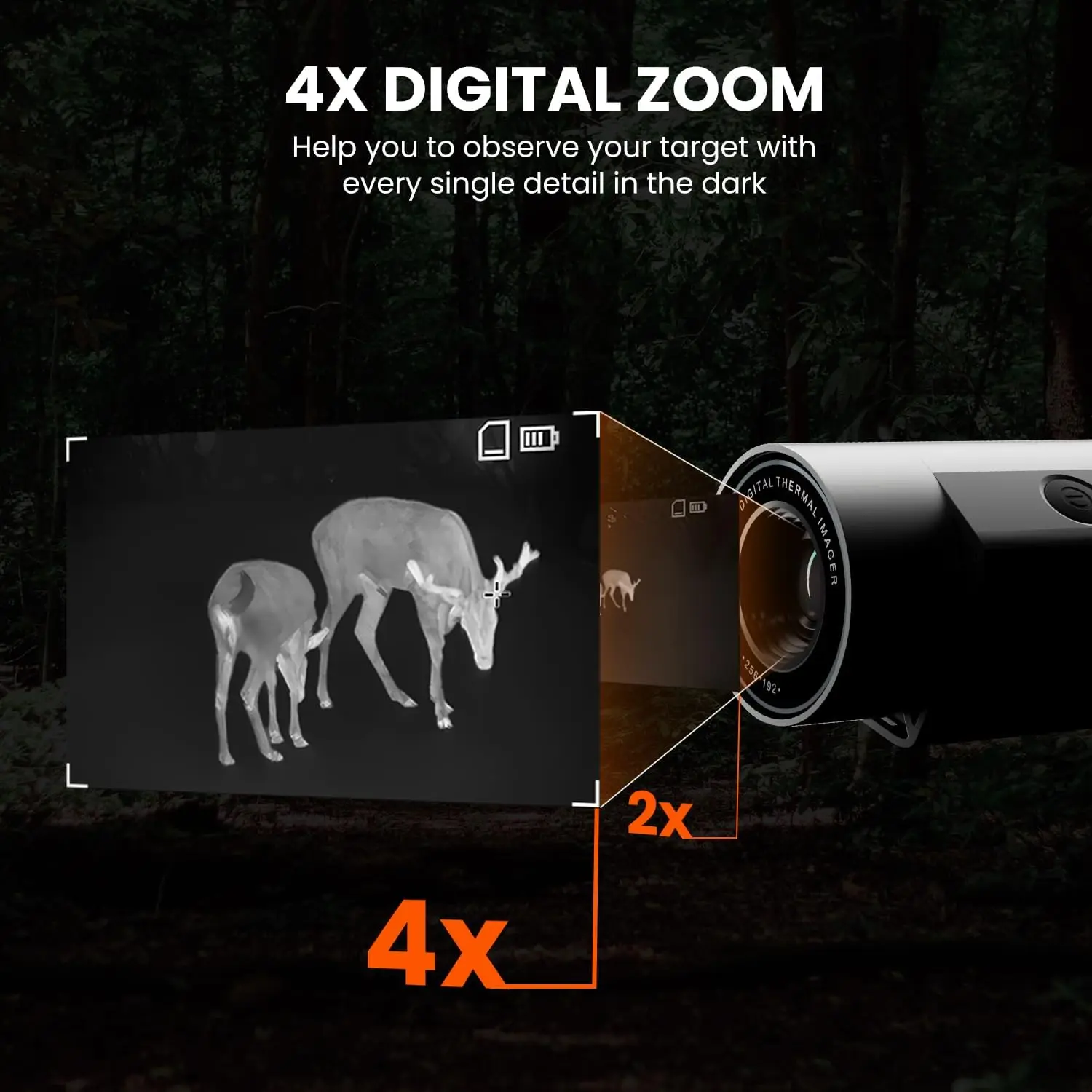 Thermal Monocular T-Recon Scout, 256x192 (25 Hz) TNV10 Aircraft Mg-Al Alloy Thermal Monocular, Handheld Thermal Imaging