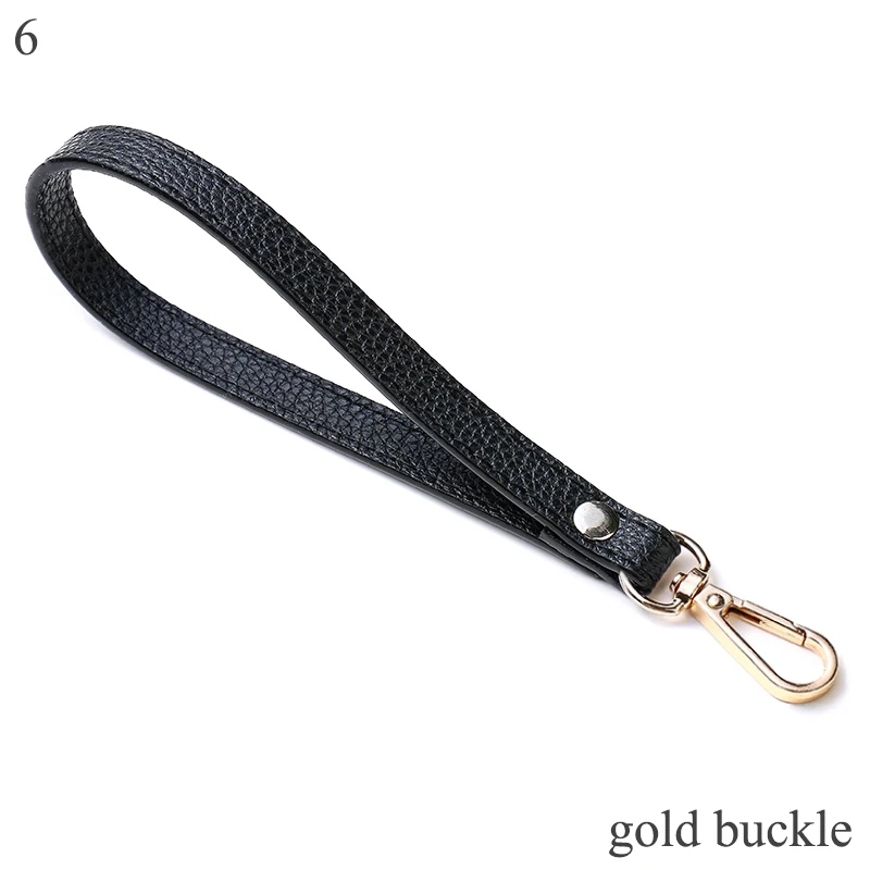 Soft PU Leather Wrist Strap for Clutch and Purse - Solid Color Handbag Handle Replacement