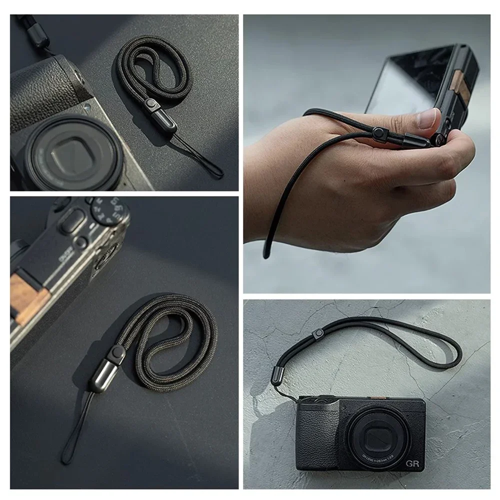 Bracelet Poignet Appareil Photo Noir - Sangle Sécurité 10kg pour GoPro, Sony, Canon