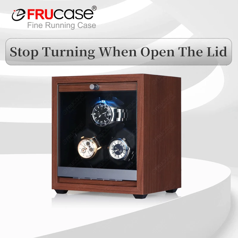 FRUCASE Watch Winder for automatic watches automatic winder for 3 watches Watch Box watch winder
