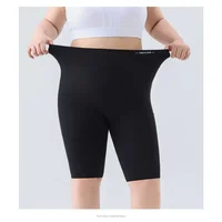 Women Big Size Five Point Shorts Pocket Shark Pants High Waist Stretchy Workout Running Cycling Yoga Fitness Shorts Summer - Image 3