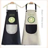 Home Kitchen Apron Waterproof and Oil-proof Cute Japanese Korean Work Clothes Fashion Men and Women L Cooking Cloth 4