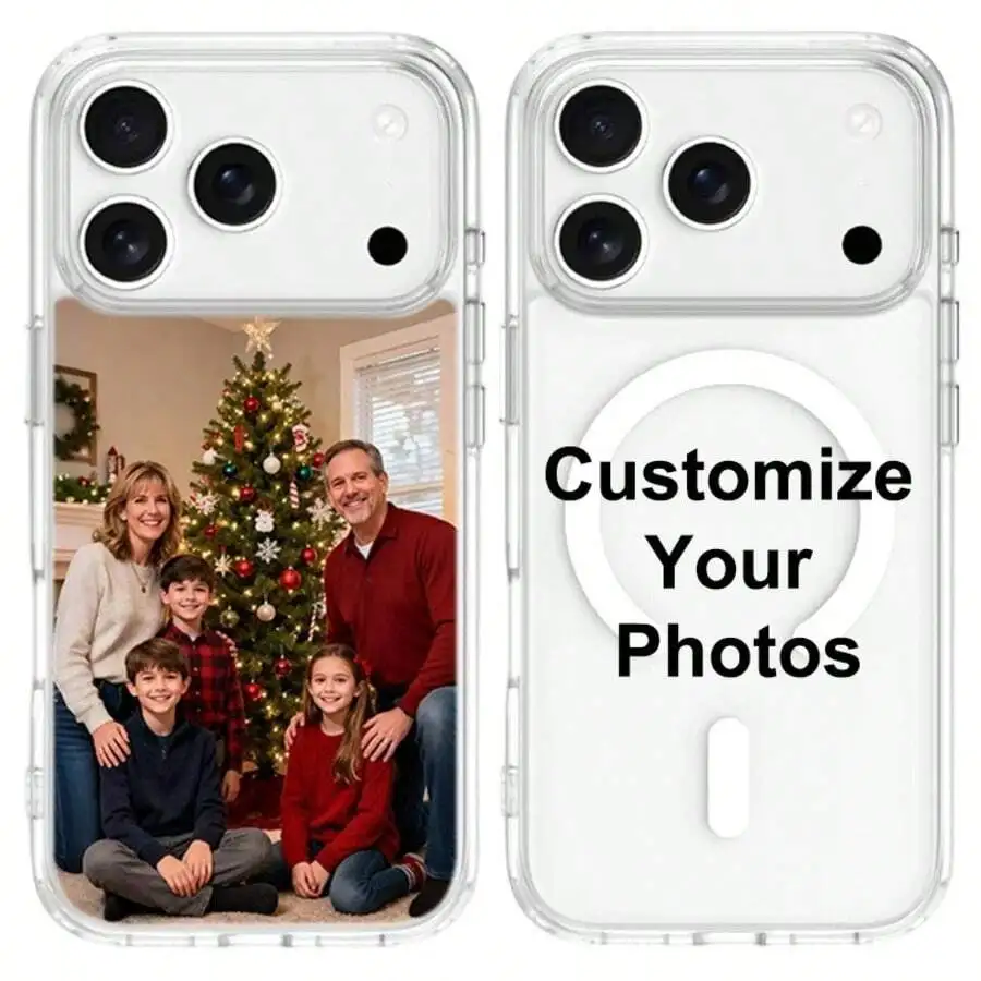 Customized Magnetic Case with Family Photos - MagSafe Compatible Cover