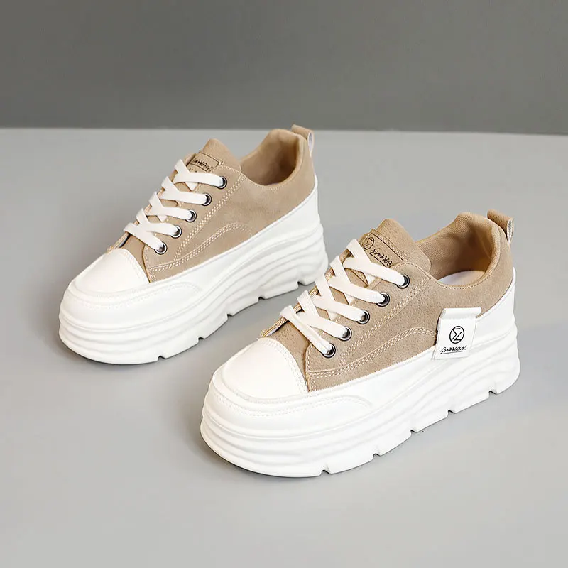 Sneakers donna casual stringate per passeggio primavera autunno_voghion.com