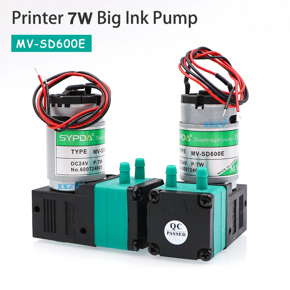 MV-SD600E 7W 24V Big Ink Pump for Flora Docan Gongzheng Starfire Inkjet Printer SYPDA Diaphragm Pump for UV Flatbed Machine