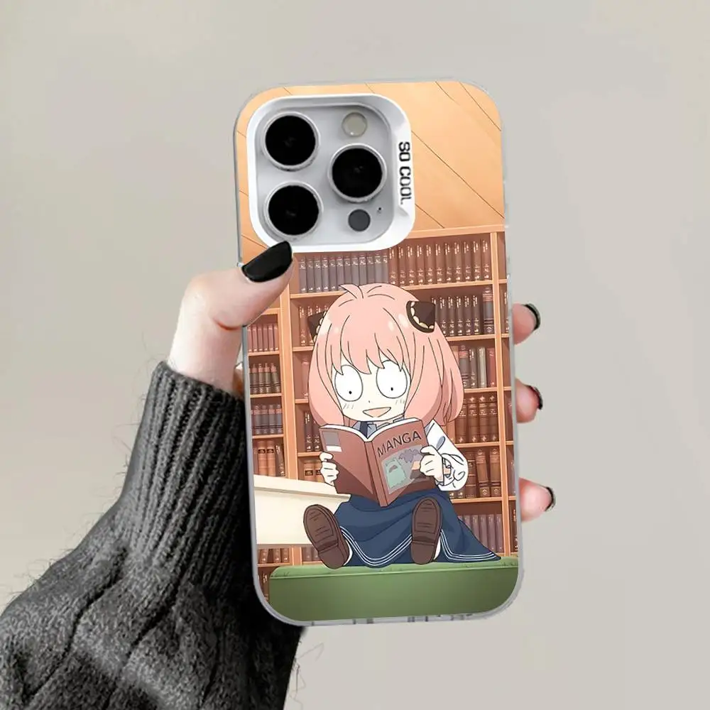A-Anya Chic Gray White Matte Anti-Fall Phone Case with Hard Bumper Design