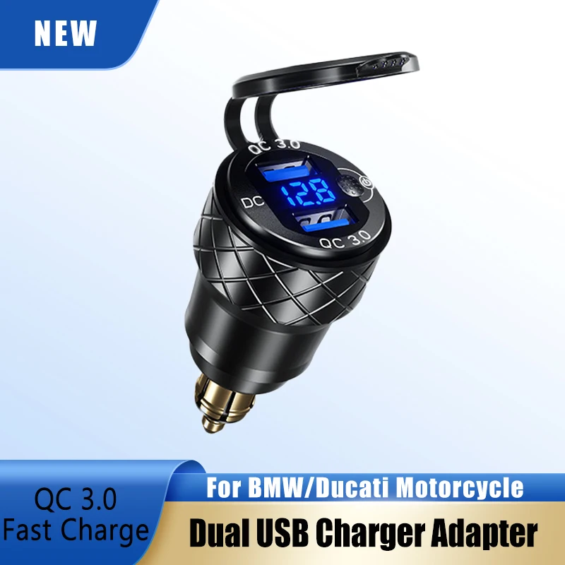 

Быстрая зарядка 3.0 Φ алюминиевая фотовспышка 18 Вт для Hella DIN Socket BMW Ducati