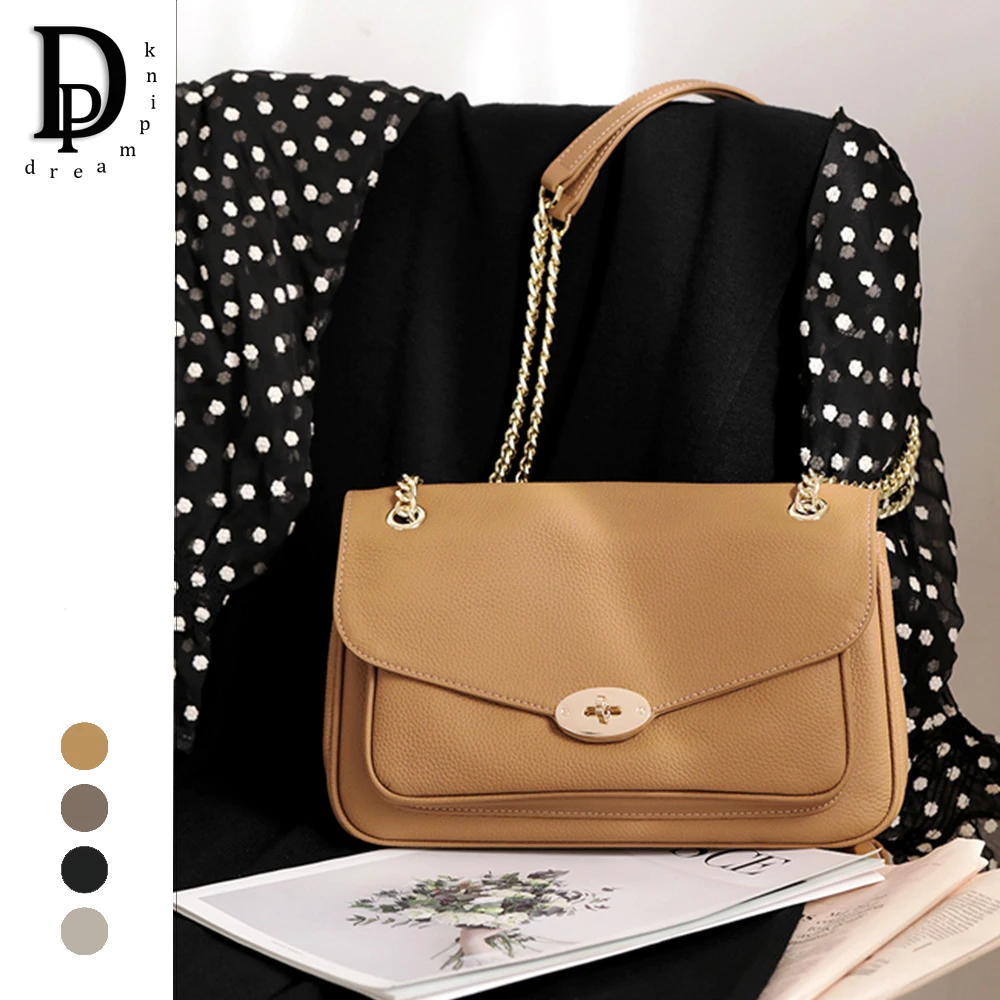 

Роскошные женские сумки из натуральной кожи, универсальная женская сумка-мессенджер из воловьей кожи на цепочке, сумка на плечо 2023, брендовая дизайнерская женская сумка