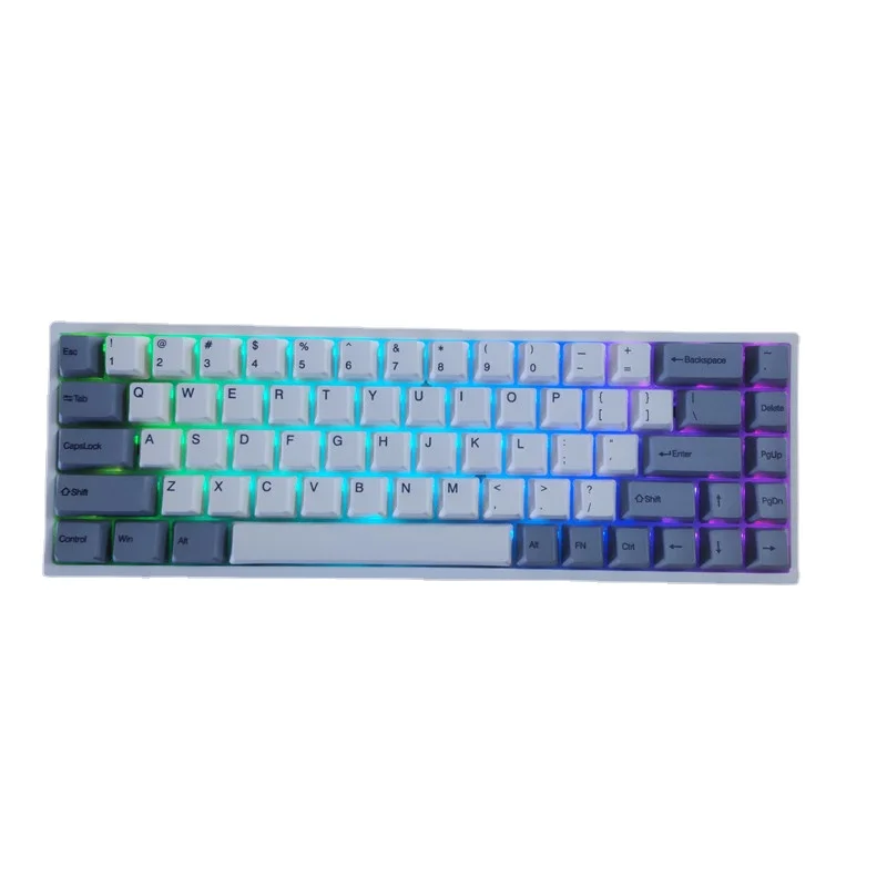 Клавиатура Keydous NJ68, Bluetooth, 68 клавиш, Механическая игровая клавиатура Hotswap RGB для Mac