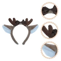 Deer Ear Headband Multi-function Dress Cosplay Supplies Hair Ribbon Girl Reusable Lovely Plush Fabric Child Bands 1