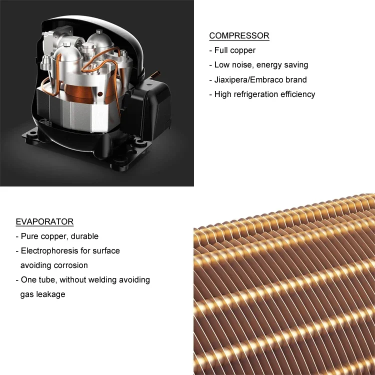 Jiufu 60L Factory Domestic Single Compressor Built-in Champagne & Wine Cooler