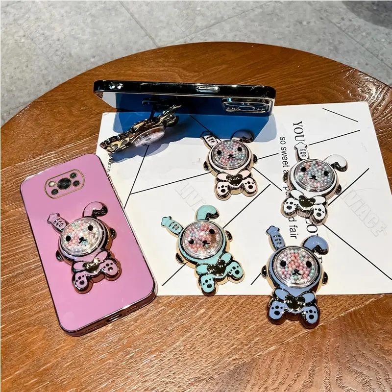 Chic Rabbit Plating Phone Holder Stand Cover