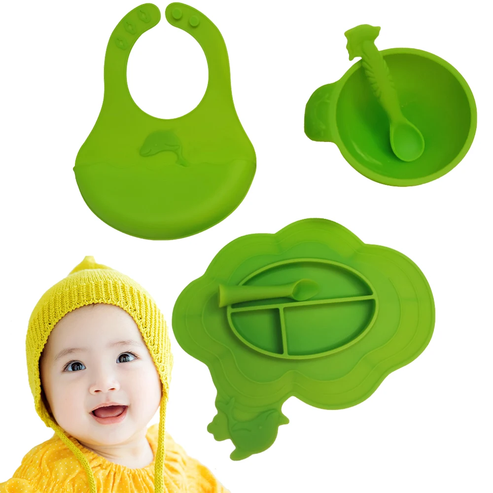 

Silicone Baby Feeding Set - Perfect Baby Utensils Set