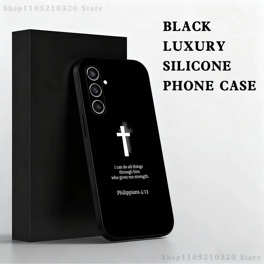 Divine Inspiration Black Soft Phone Case