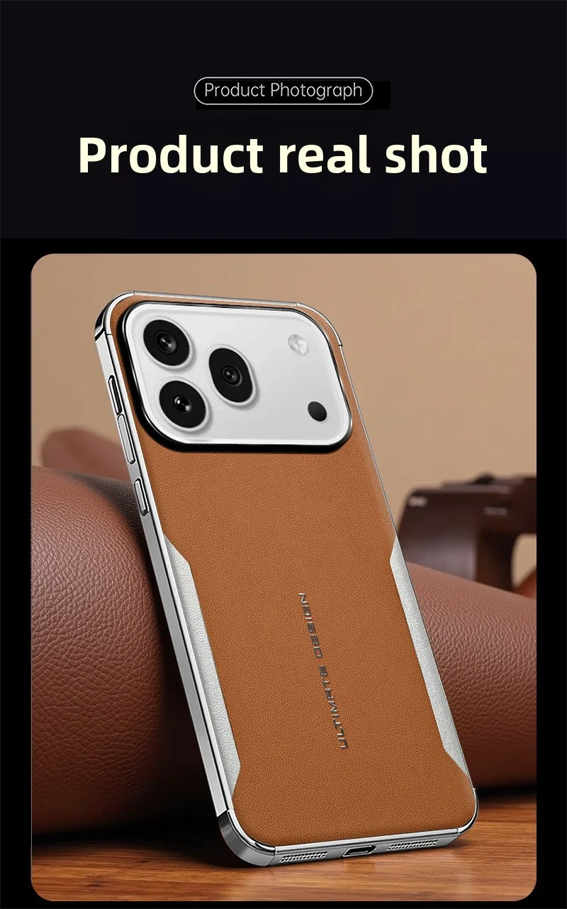 Luxury PU Leather Skin Protective Back Cover Case