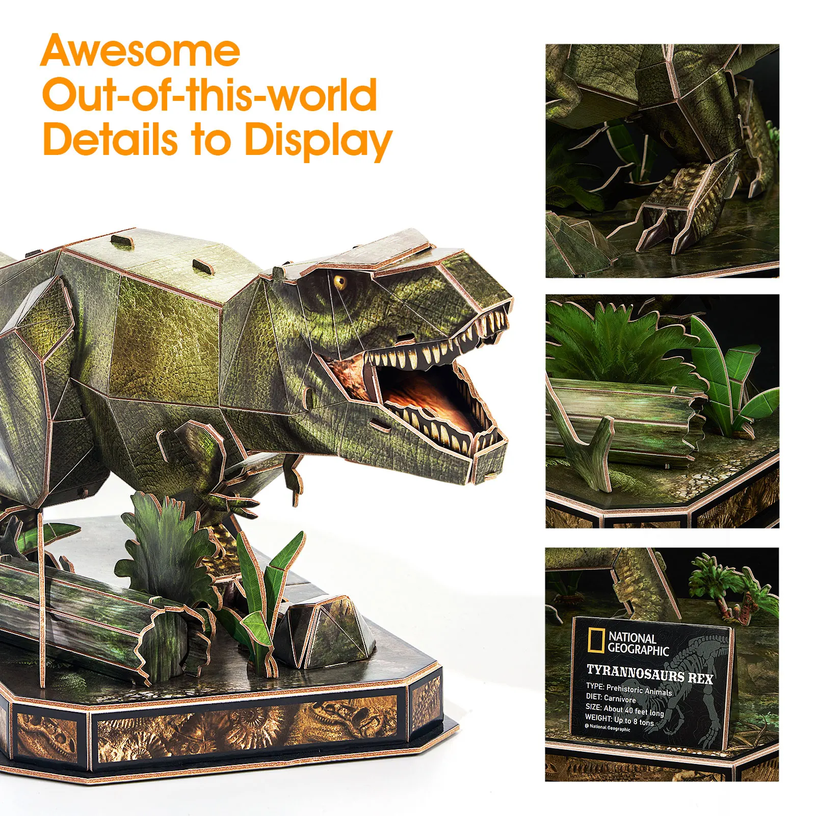 National Geographic 3D Puzzle Jurassic World 3D Puzzle Cubic Fun