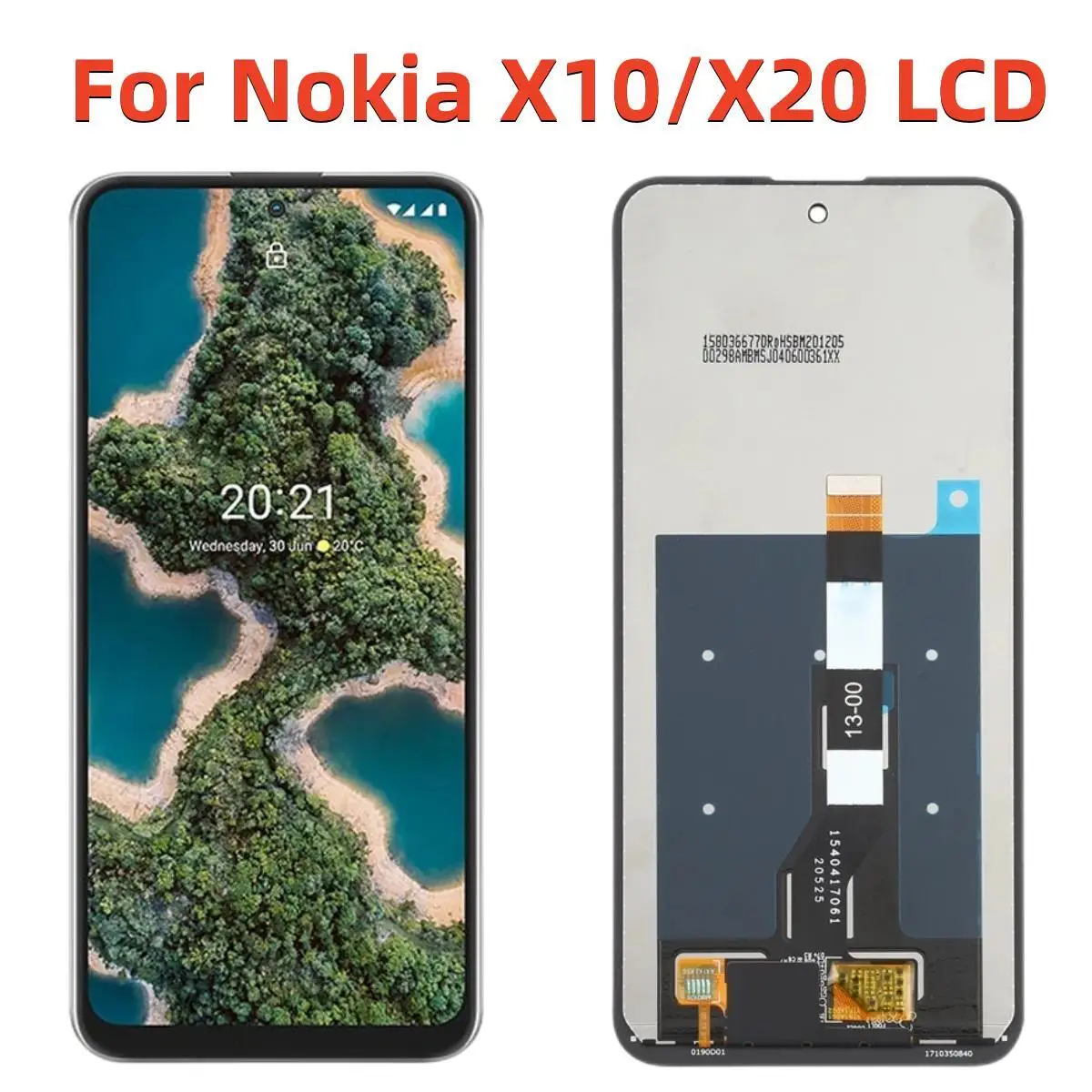 Originale Per Nokia X20 Display Lcd Touch Screen Digitizer Assembly Sostituzione Per Nokia X10 Display Pezzo Di Ricambio
