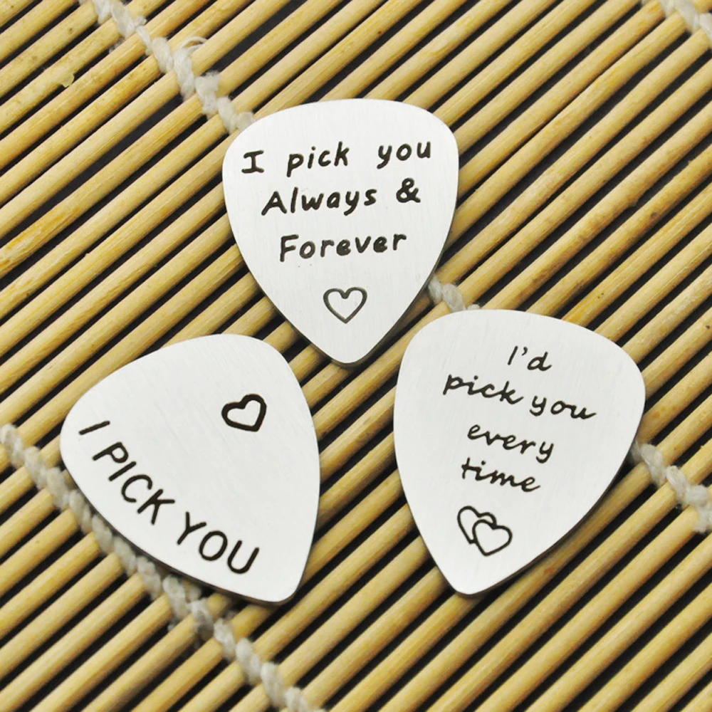 Guitar Pick Electric Bass Moderator Original Sound Guitar Picks Stainless Steel Thickness Music Instruments Accessories