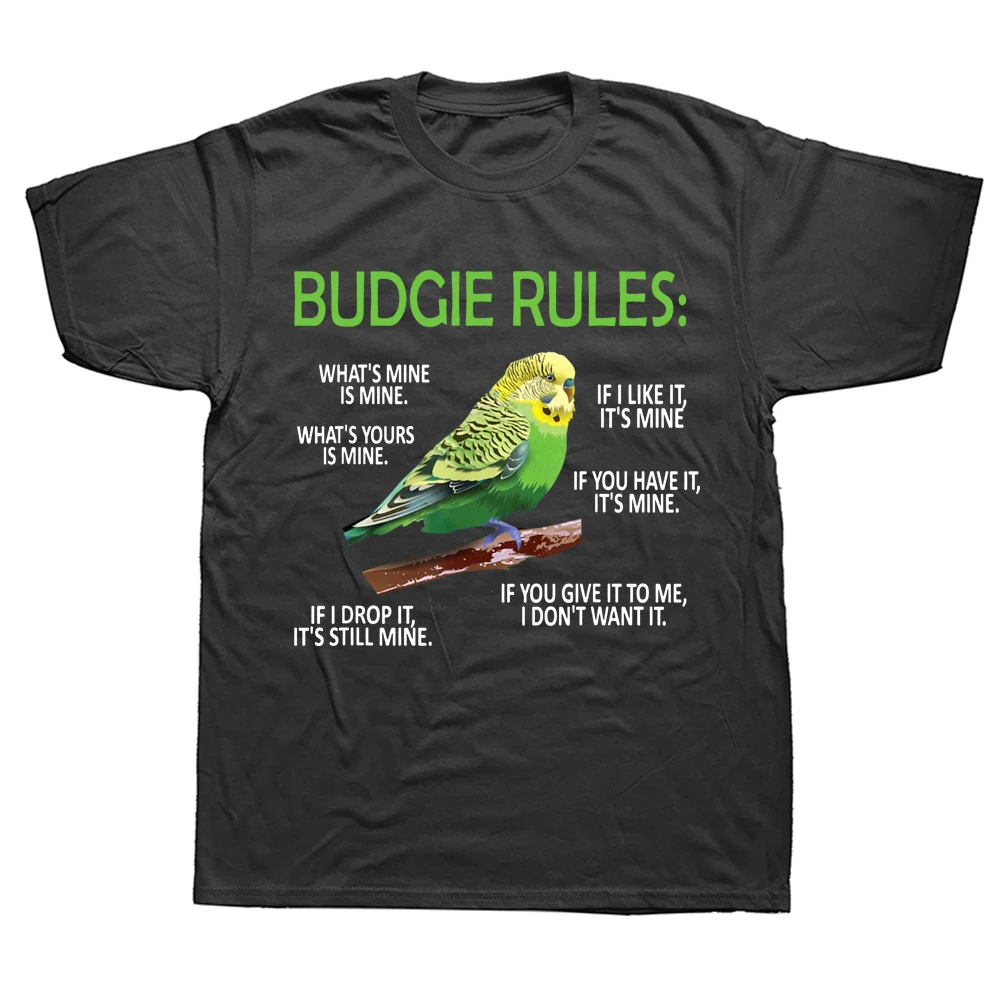 Parrot Budgie Shirt Budgerigar Parakeet Gift Shirts Humorous