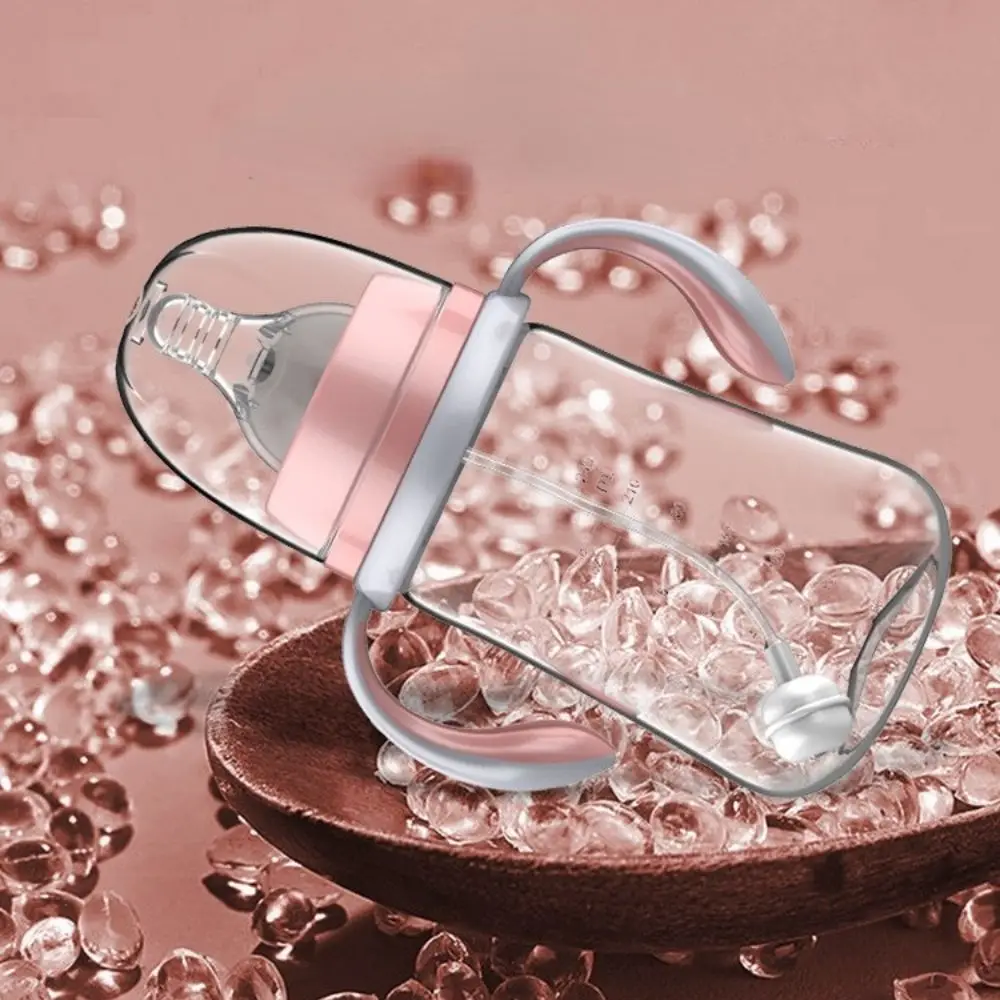 Water Bottle Milk Bottle Feeding Bottle Glass Milk Bottle Newborns Baby Anti-drop High capacity Anti-Slip Handle Milk Feeding Bottle Baby Bottle Water Wide Mouth Feeding