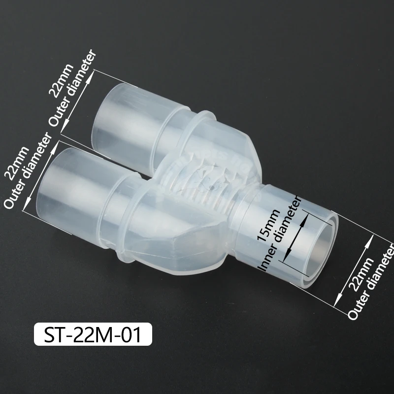 Breathing Circuit Corrugated Tube L Y Shape Connector Straight Connection Adapter Respiratory Anesthesia Tube Connector