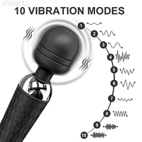 10 Modi Vibrierender AV-Zauberstab für Frauen, Brustwarzen, Vibrator, Klitoris-Massagegerät, weiblicher Masturbator, Erwachsenenartikel, Sexspielzeug für Frauen 4