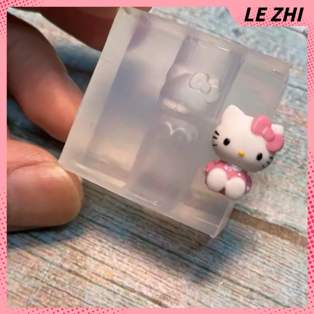 

Hello Kitty Anime Nail Mold DIY Tool Cartoon 3D Three-Dimensional Carving Diy Soft Mold Nail Finished Product Supplies Tools