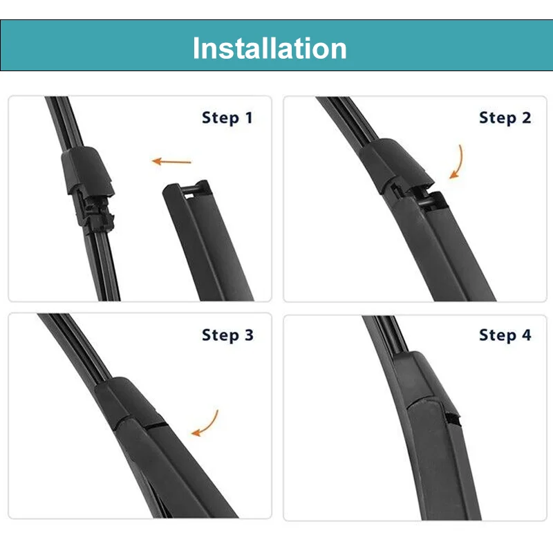16" 405MM Rear Windscreen Wiper Fits VW Caddy (Mk3)  2004-2015 for VW T5 2003-2015 Rear Windshield Wiper Blade Arm Set 6