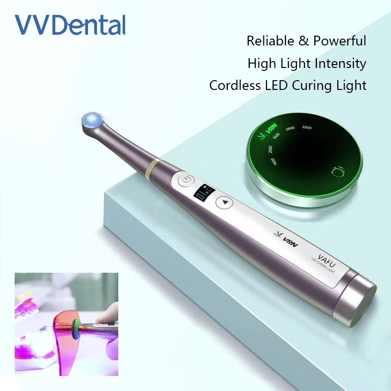 

VV Dental LED Curing Light VAFU Photopolymerizer 1 Second Caries Detection Composite Resin Curing Light Dentistry Equipment